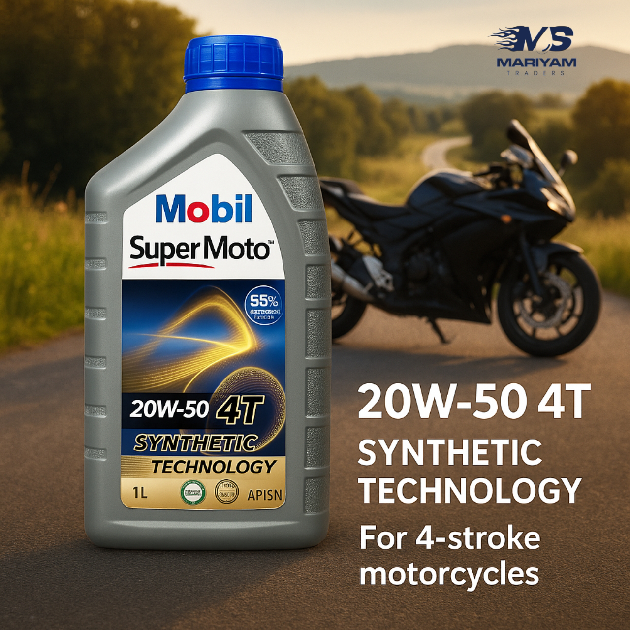 Mobil Super Moto™ 20W-50 4T Synthetic Technology 1L
