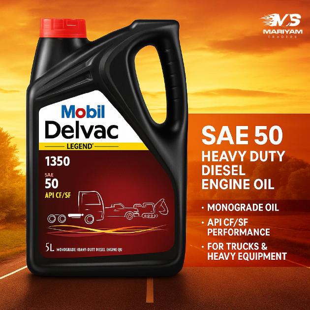 Mobil Delvac™ Legend 1350 SAE 50 – Heavy Duty Diesel Engine Oil (5L)