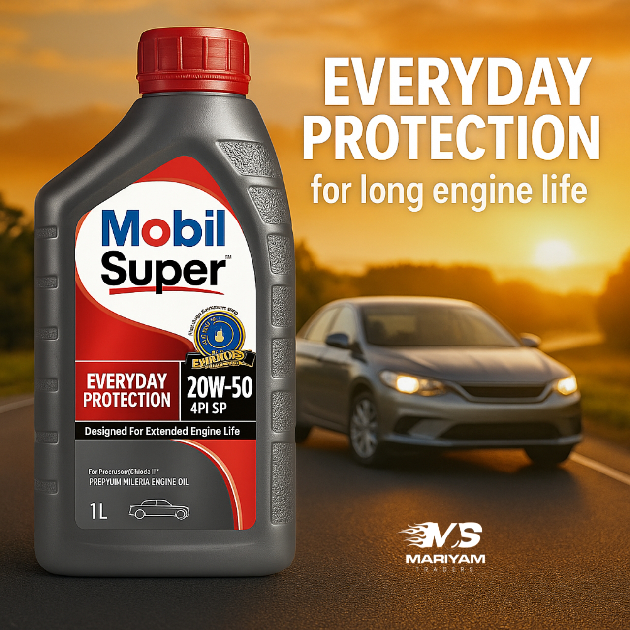 Mobil Super™ 20W-50 Everyday Protection Engine Oil – 1L (API SP)